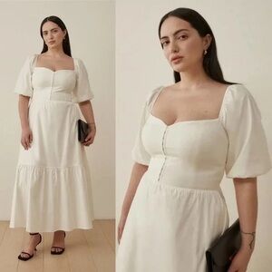 reformation rutherford petite tiered dress